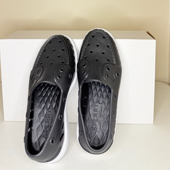 Sperry Black Slip-On Loafers - Picture 3 of 4